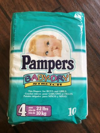 Vintage Pampers Diapers Last One Prop/ Reborn/ Collector