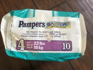 Vintage Pampers Diapers Last One Prop/ Reborn/ Collector 3