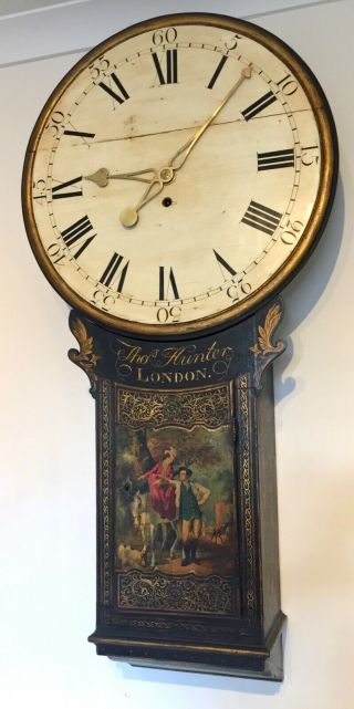Small Tavern or Act of parliament clock,  (longcase fusee wall antique) 2