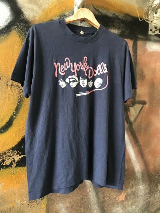 Vtg 80s Newyork Dolls Tshirts Hardrock Glamrock Protopunk Glampunk