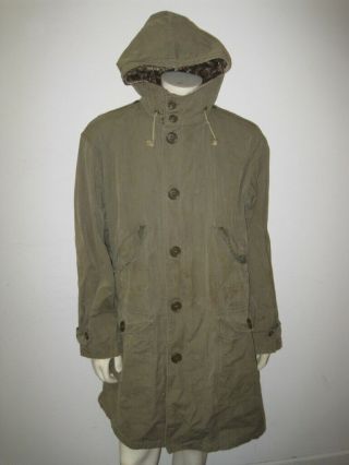 Vintage Us M - 1947 M - 47 Army Winter Overcoat Parka Type