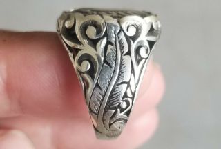 Alexander the Great Authentic Ancient Silver Drachm Coin 925 Solid Silver Ring 4