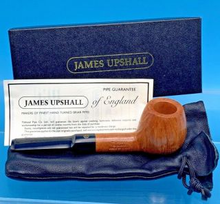 Rare Unsmoked James Upshall B Grade Fh Saddle Apple With Paperwork Vintage