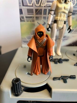 Vintage Kenner Star Wars First 12 Figures and Display Stand with Vinyl Cape Jawa 2
