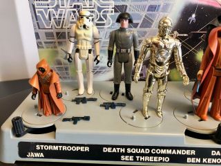 Vintage Kenner Star Wars First 12 Figures and Display Stand with Vinyl Cape Jawa 3