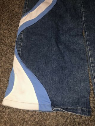 JNCO Girls Womens Hypnotix Vintage Jeans Size 7 Very Bottoms Blue White 4