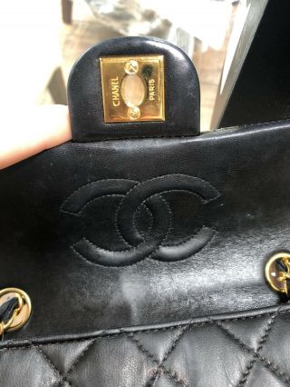 Chanel Vintage Square Classic Single Flap Bag Quilted Lambskin Mini 7