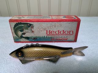 Rare Vintage Heddon Four Point Ice Decoy Fishing Lure Shiner Scale 2