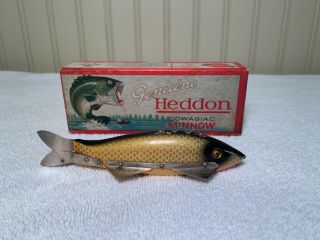 Rare Vintage Heddon Four Point Ice Decoy Fishing Lure Shiner Scale 4