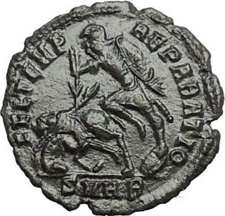 Constantius Ii Constantine The Great Son Ancient Roman Coin Battle Horse I54852