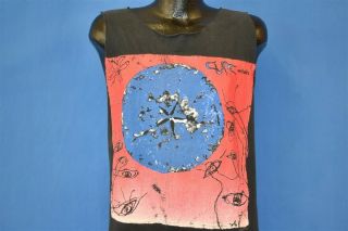 Vintage 90s The Cure Wish 1992 Album Eye Cut Up Tank Top Distressed T - Shirt L