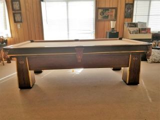 Brunswick Balke Callender Antique Pool Table Circa 1921 Model: Regina