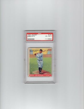 1933 Goudey Babe Ruth 144 Psa 4 Sweet Rare Card Awesome Psa 9 $528,  000 In Jan