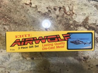 Airwolf 3 Piece Gift Set - Die - Cast Metal - 1984 ERTL - Vintage Carded 3