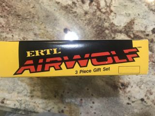 Airwolf 3 Piece Gift Set - Die - Cast Metal - 1984 ERTL - Vintage Carded 5