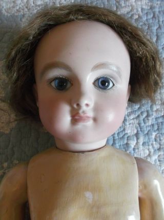 Steiner Serie C Rare French Doll Pressed Bisque,  Closed Mouth,  22.  5 Inch