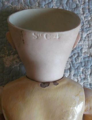 Steiner Serie C rare French doll pressed bisque,  closed mouth,  22.  5 inch 2