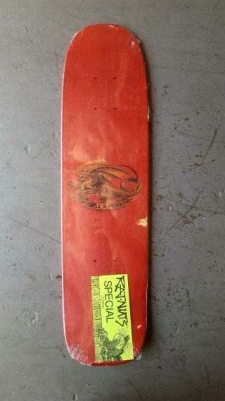 Vintage 1985 Powell Peralta Rodney Mullen Freestyle Skateboard Deck RED NOS 11