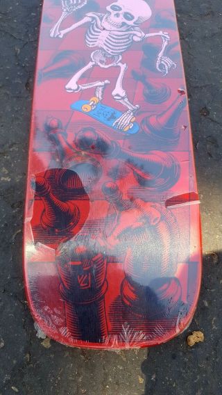 Vintage 1985 Powell Peralta Rodney Mullen Freestyle Skateboard Deck RED NOS 3