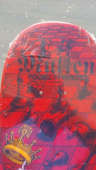 Vintage 1985 Powell Peralta Rodney Mullen Freestyle Skateboard Deck RED NOS 8