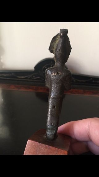 Ancient Egyptian Bronze Figure Of Osiris With Fine Detailing And Good Patina 7