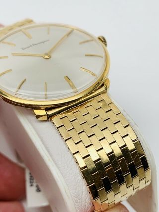 GIRARD PERREGAUX 18K Gold Vintage 1960 ' s Mechanical Men ' s Dress Watch 9