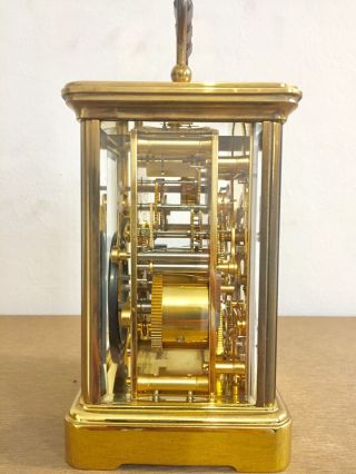 Vintage Matthew Norman Multi Dial Date Calendar Repeater Alarm Carriage Clock 5