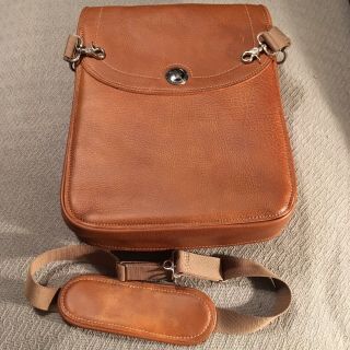 Indian Motorcycle Tan Leather Messenger Bag For Solo Luggage Rack - Chief Vintage