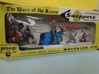 Vintage Britains Swoppet Knight Box Set 7475,  Wars Of The Roses,  Toy Soldiers Uk