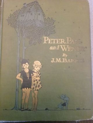 Vintage (copyright 1921) Peter Pan And Wendy Book J.  M.  Bairre Maybel Lucie Atwel