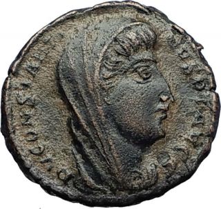 Divus Saint Constantine I The Great 347ad Authentic Ancient Roman Coin I69945
