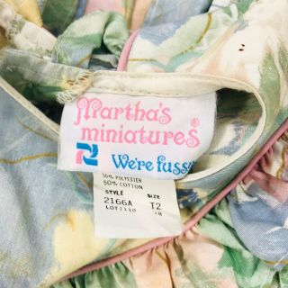Vintage Martha ' s Miniatures Were Fussy Girls Pageant Dress Full Skirt 4