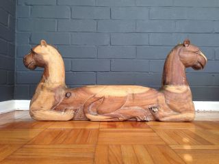 Wood Carved JAGUAR Panther Throne CAT Sculpture Ethnographic Folk ART Statue 5