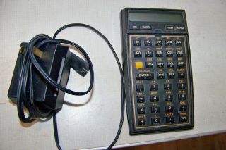 Vintage Hp 41cv Calculator With Charger & Math/stat Module