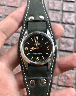 Vintage 1957 Rolexs First Explorer 6610 Rare Historic 1030 Butterfly Watch