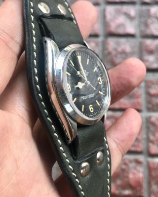 Vintage 1957 ROLEXS First Explorer 6610 Rare Historic 1030 Butterfly Watch 4