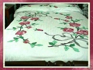Vintage Applique Quilt Top Kit American Beauty Bouquet Rose Lee Wards 8 - 9013