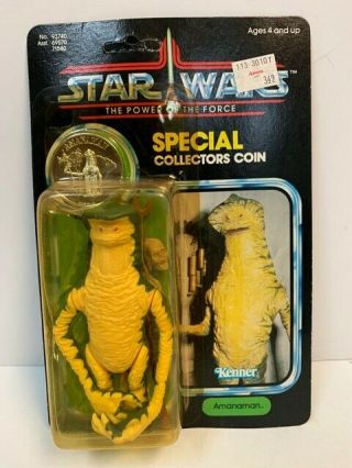 Kenner Vintage Star Wars: Power Of The Force Amanaman 1985 Moc 92 Back