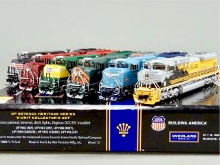 Union Pacific Up Wp C&nw Mkt Sd70ace Heritage Set Overland Omi N Bj - 1869 - 1 Rare