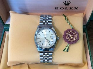 Rolex Datejust,  Stainless Steel,  18k White Gold,  Watch Jubilee,  1601  2