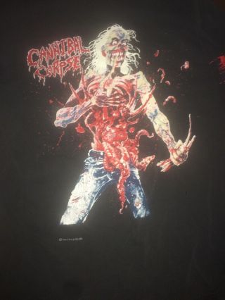 Vintage Cannibal Corpse Tour Long Sleeve Shirt Obituary Morbid Angel Death Metal