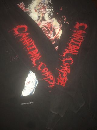 Vintage Cannibal Corpse Tour Long Sleeve Shirt Obituary Morbid Angel Death Metal 3
