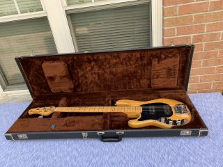 Extremely Rare Left - Handed 1979 Music Man Sabre Bass W/ Hardshell Case