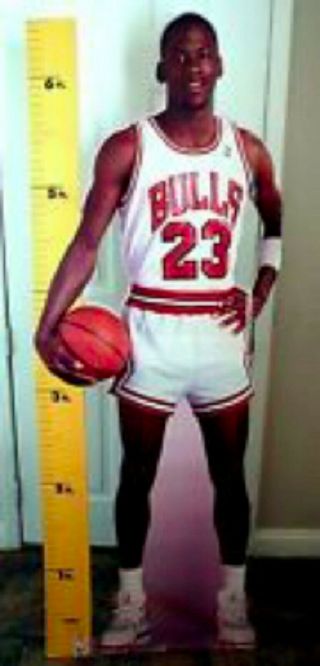 Vintage Michael Jordan 1987 Measure Up Large Life Size Poster 72 " X 29 " - - U