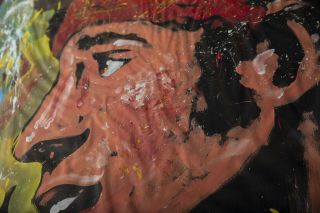 Denny Dent Bruce Springsteen Oil on Paper Painting Massive Rare 4