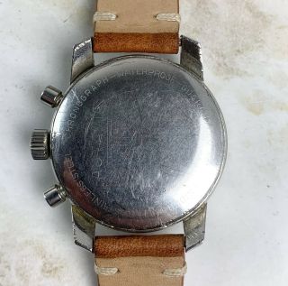 Vintage Heuer Autavia Chronograph Ref.  2446C GMT Wristwatch NR Valjoux 72 9