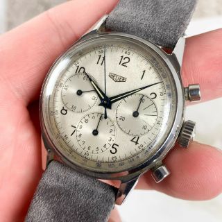Vintage Heuer Pre - Carrera Chronograph 38mm Ref.  2447 Wristwatch NR Valjoux 71 5