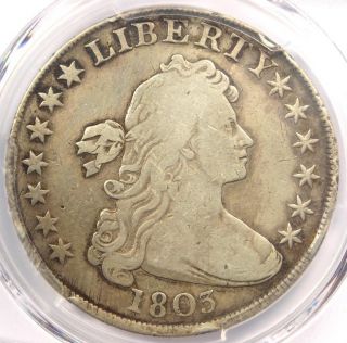 1803 Draped Bust Silver Dollar $1 Bb - 251 - Pcgs Fine Details - Rare Coin