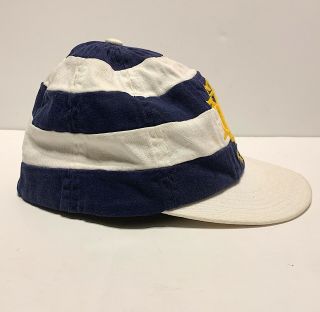 Vintage Rare 90s Polo Ralph Lauren Cricket Club Blue Bleeker Hat Cap SPELL OUT L 4