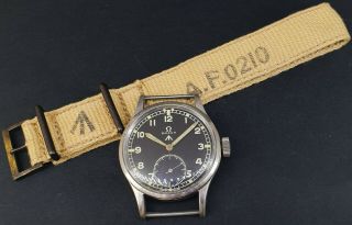 Omega 30t2 Www Dirty Dozen Mod British Military Ww2 Vintage 15j Watch - Serviced